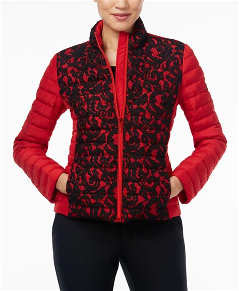 women's michael kors red jacket|Michael Kors jacket women overcoat.